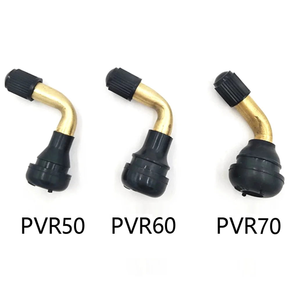 2pcs Tubeless Tyre Valve Stems Bicycle Valves For Motorcycle Electric Scooter Bike PVR70 60 50 45 Degree Bike Accessories 2pcs wheels tires parts 10mm 11 3mm cnc motorcycle valve stem 90 degree angle wheel tire tubeless valve stems accessories parts