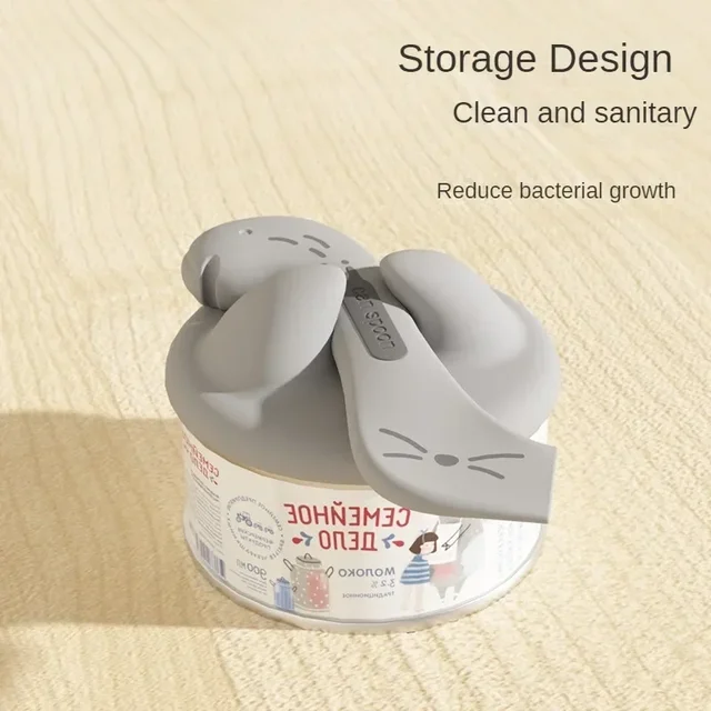 Pet Spoon Multifunctional Can Opener Wet Food Mixing Spoon Silicone Cat Can Sealing Cover Food Storage Dog Accessory New 4