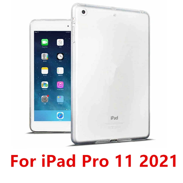 For New iPad 9.7 2017 2018 Case TPU Silicon Transparent Slim Cover for iPad Air 2 Air 1 Pro 10.5 Mini 2 3 4  Coque Capa Funda Pro 11 2021