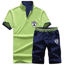

2022 Summer New 2-piece Men's Sports and Leisure Suits Thin Breathable Fitness Suits Cycling Mesh Quick-drying T-shirts Suits