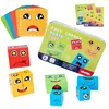 Kids Face Change Cube Puzzle Game Educational Toys Emotion Expressions Children Blocks Games Early Learning Montessori Toy 5