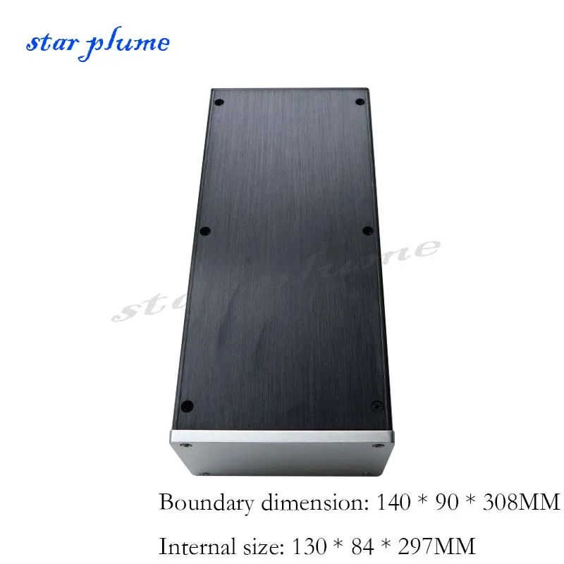 (140*90*308mm) 1490 All-aluminum Power Amplifier Case Power Supply/Preamplifier Audio Amplifier Chassis Shell DIY Box 1715a all aluminum shell power amplifier chassis 170 150 258 aluminium amplifier chassis enclosure case case shell diy