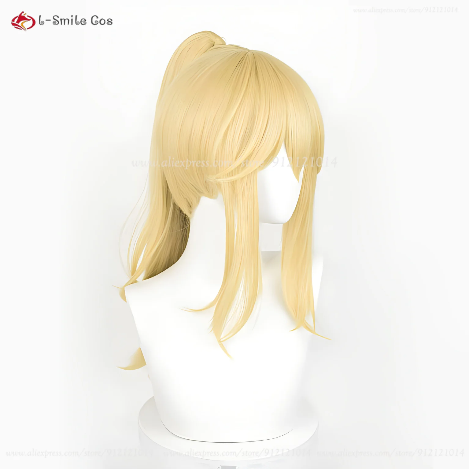 アニメエリーコスプレウィッグ 75 センチメートルゴールデンイエロー