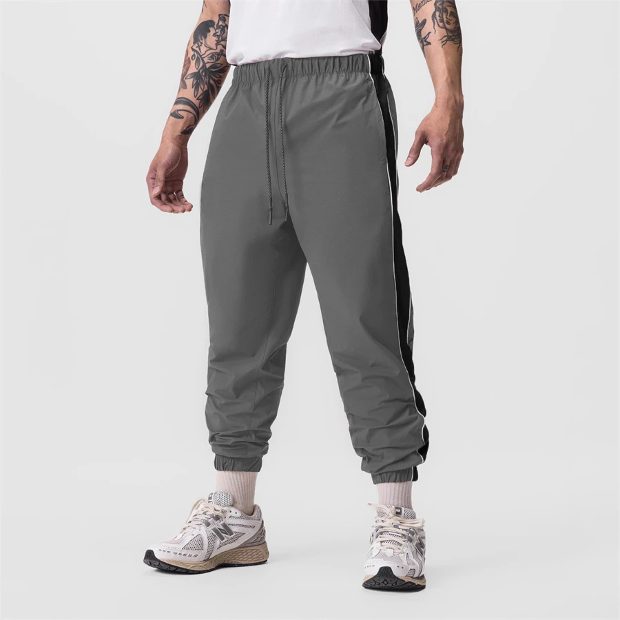 Spring Autumn Ropa Hombre Men Polyester Quick Dry Casual Sport Pants Zipper Pockets Joggers Tactical Fitness Trousers Sweatpants