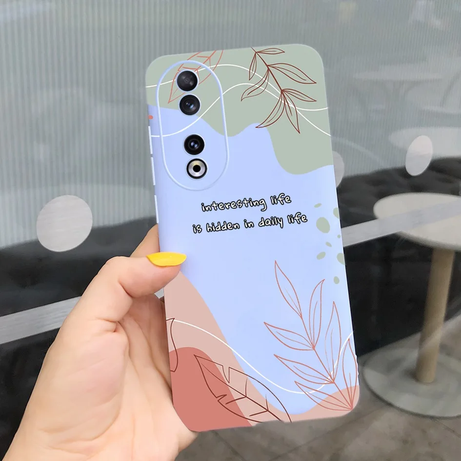 Fashion Leopard Painted Matte Soft Phone Case for Huawei Honor 90 Series