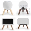 GGMM Real Wood Speaker Stand Tripod Protect Speaker Wooden Mount Holder For Homepod Mini For Echo Show 5 For Echo Dot 4th/5th