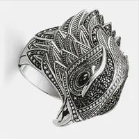 Milangirl Men Rings Hip Hop Eagle Personality Animal Bird Rings for Men Domineering  Ring 2