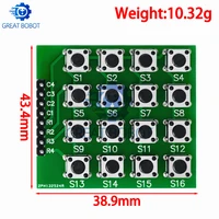1PCS 8pin 4*4 4x4 Matrix 16 Keypad Keyboard Breadboard Module 16 Button Mcu for arduino Diy Starter Kit - Image 2