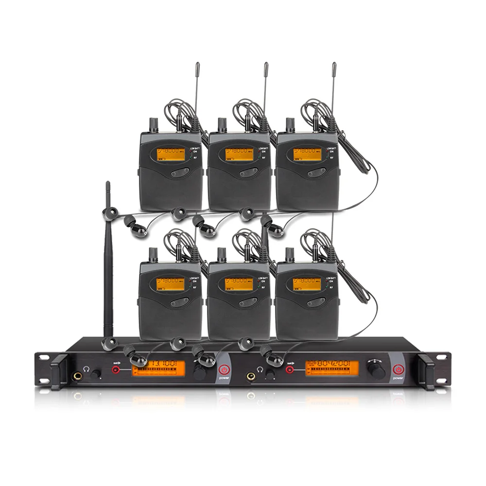 Wireless Ear Monitoring System Professional Wireless In-ear Monitoring System 6/8/10/12Channel Multi-bodypack Monitor Band Stage Outdoor in-ear monitor SM-2050
