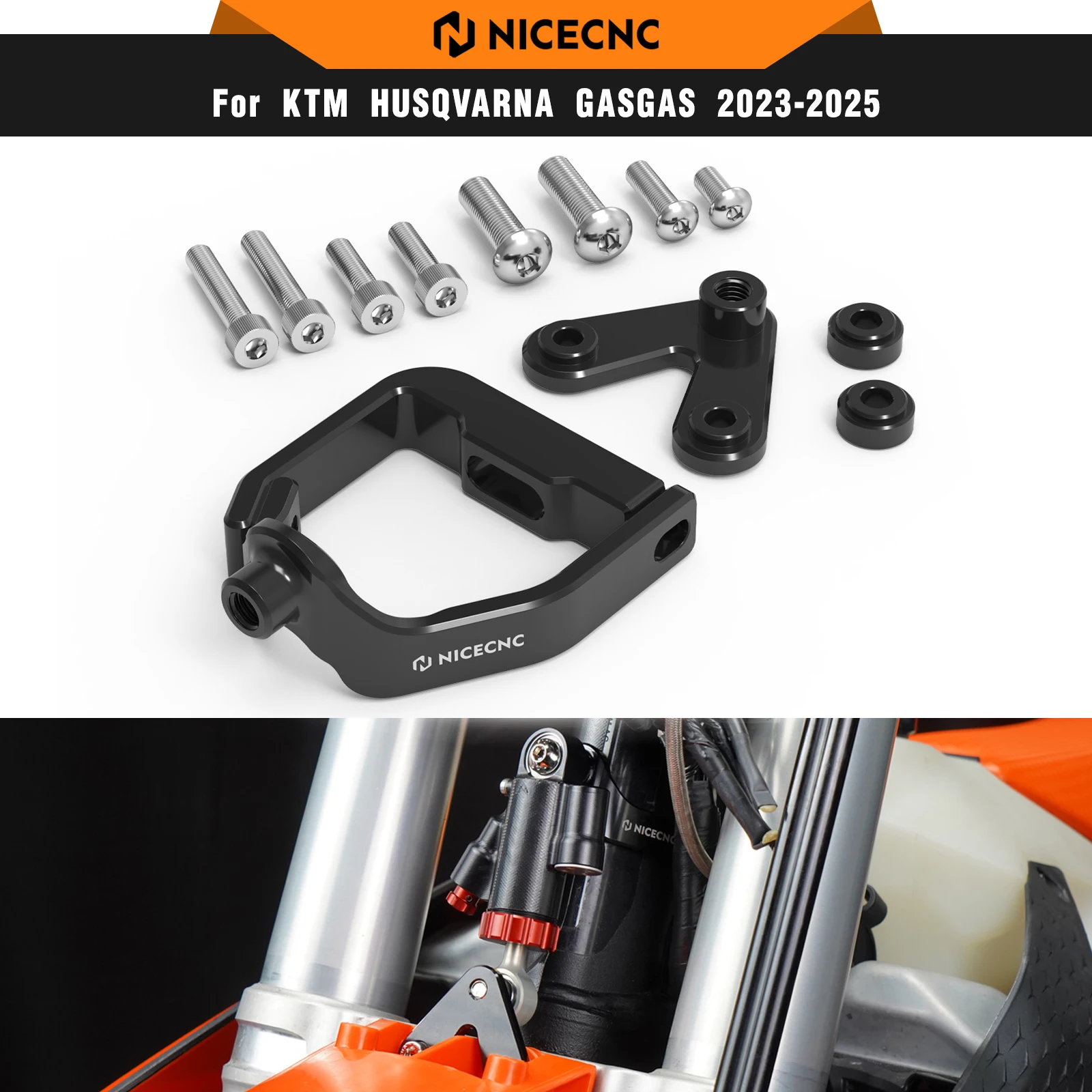 NICENC Para KTM SX-F 450 2016-2025 25MM Soporte Lateral Ajustable Para KTM SX-F 350 SX 250 Husqvarna FC350 GasGas MC350F - AliExprs