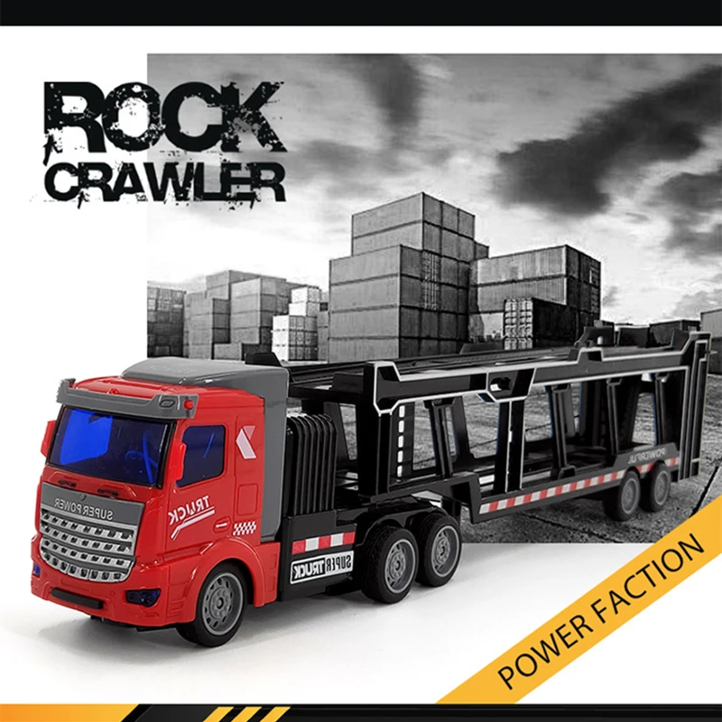 RC Car 4CH Electric Wireless Remote Control Semi-trailer Truck Simulation Transport Vehicle Container Model Boys Toys
