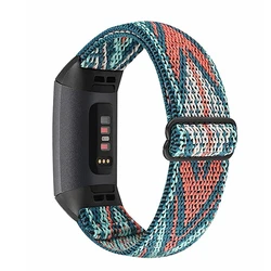 Elastic Nylon Watchband with Metal Adapters - Versatile Strap for Smart Fitness Watches (Green arrow)
