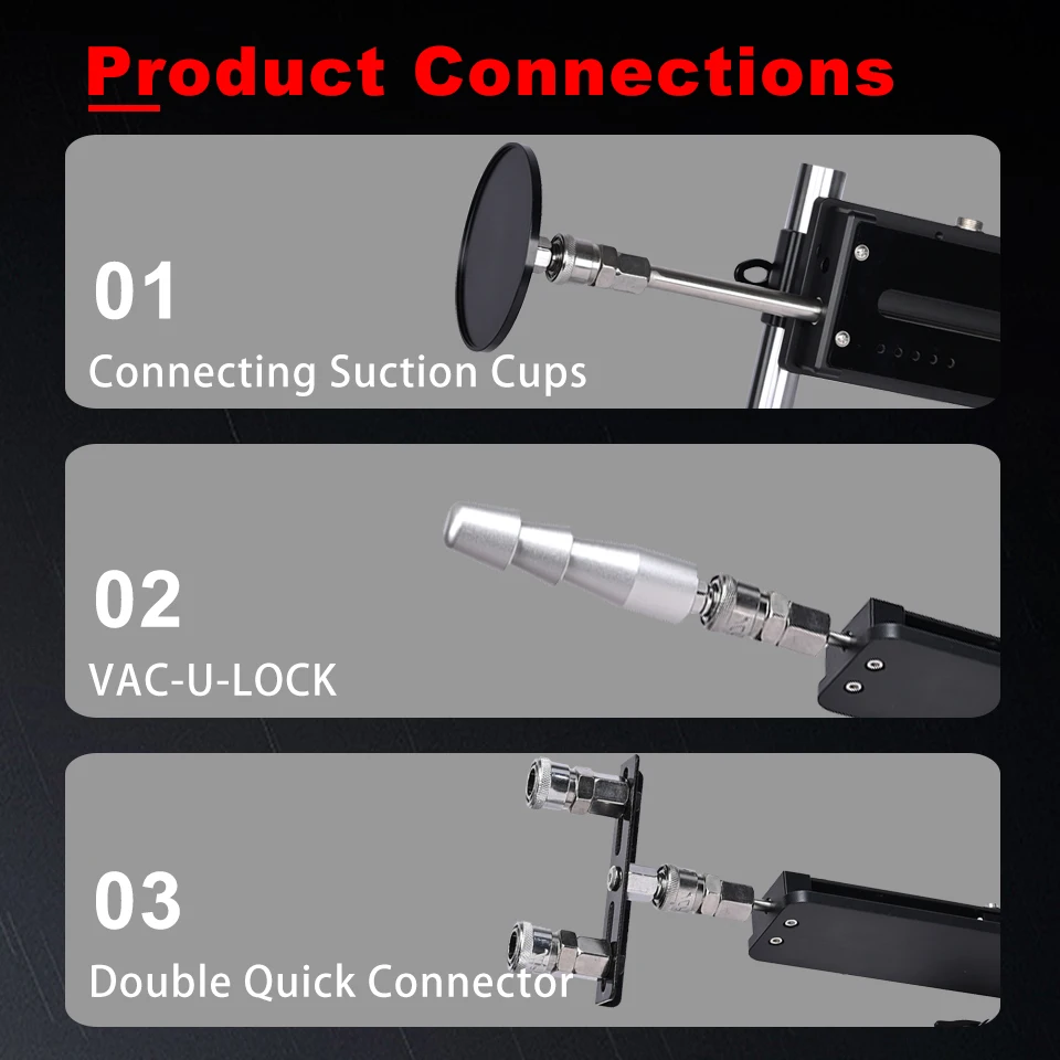 Sex Machine Attachment for Vac-U-Lock Masturbation Machine Automatic Sex Toys Quick Plug Metal Accessories sex toy