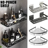 Kitchen Storage bathroom shelves Organizer Aluminum Alloy Shower Shelf  Accessories Shampoo Rack multi-scenario No Drill Shelf 1