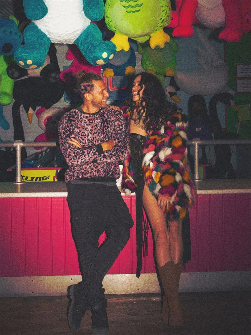 Y2KWoman Clothing2024 Winter 'S Fashion And Leisure High Street Faux Women'S Long Hooded Integrated Fur Coat