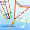 Multi-hole Western Sword Bubble Blower Large Size Handheld Rainbow Children's Toy Baby Safety No Toxic Soap Bubble Toy 1