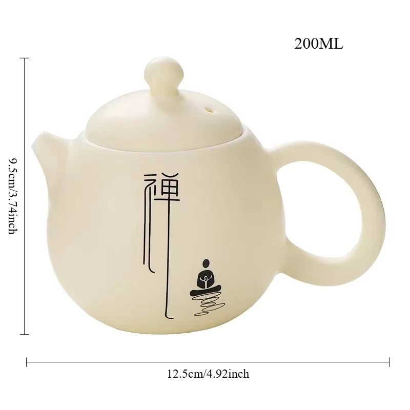 Chinese Tradition ceramics Tea Pot Handmade Yixing Teapot Customized Boutique Beauty Tea Set Home Tea Infuser 1pcs 200ml
