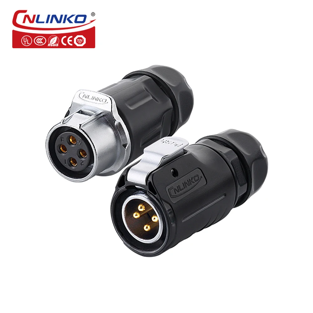

CNLINKO M20 Waterproof Circular Wire Connector LP20 2 3 4 5 7 9 12 Pin Power/Signal Electrical Docking Inline Cable Connectors