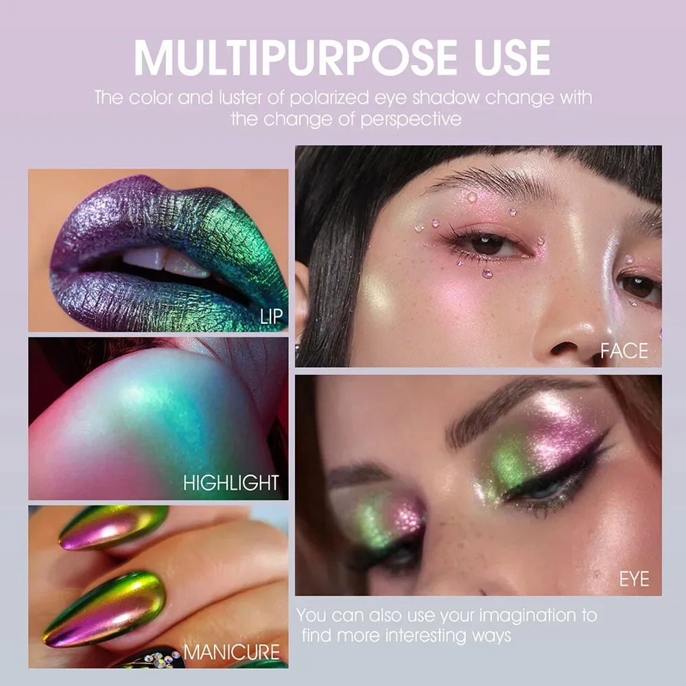 Eye Shadow 1pc Chameleon Liquid Eyeshadows Shiny Longlasting Duochrome Fashion Women Cosmetic