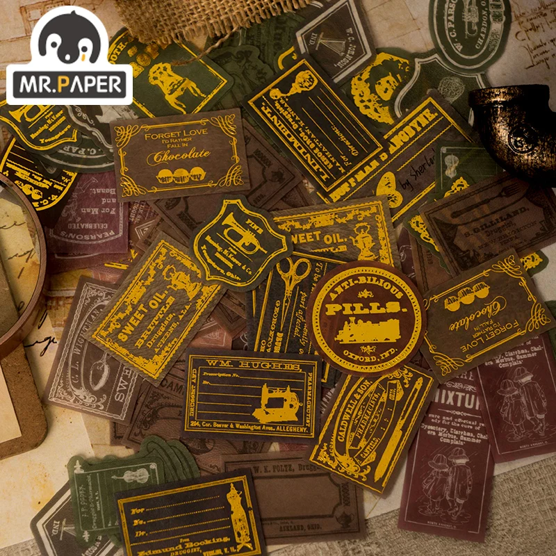 Mr.Paper 8 Design A Beautiful Day Cobbler мастерская серии Hot Stamping стикер для заметок декоративный