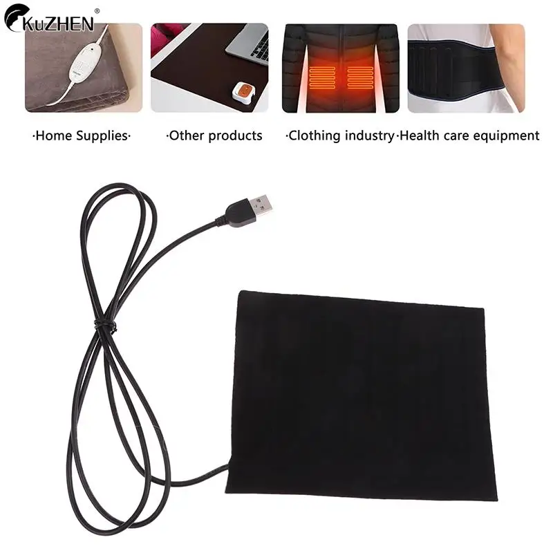 

USB Heating Pad Folding Heated Sheet Car Seat Heating Cushion Seat Warmer Waterproof Pet Reptile Animal Winter Warm Heater Mat