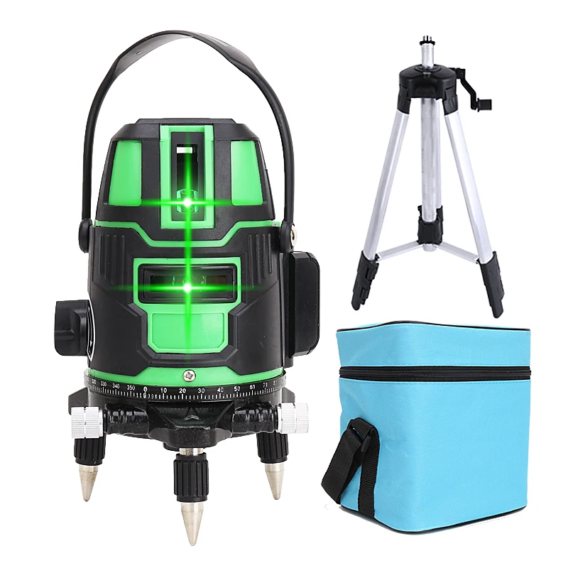 LUCHSHIY 2/3/5 Lines Laser Level 360 Professional Self-leveling Nivel Laser Tripod Construction Tools Laser Level Tape Measure