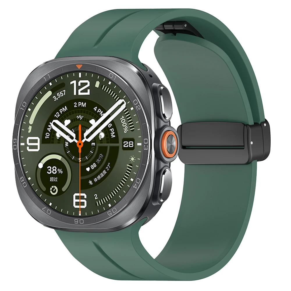 Premium Silicone Magnetic Buckle Sports Strap Bracelet - No Gaps Design