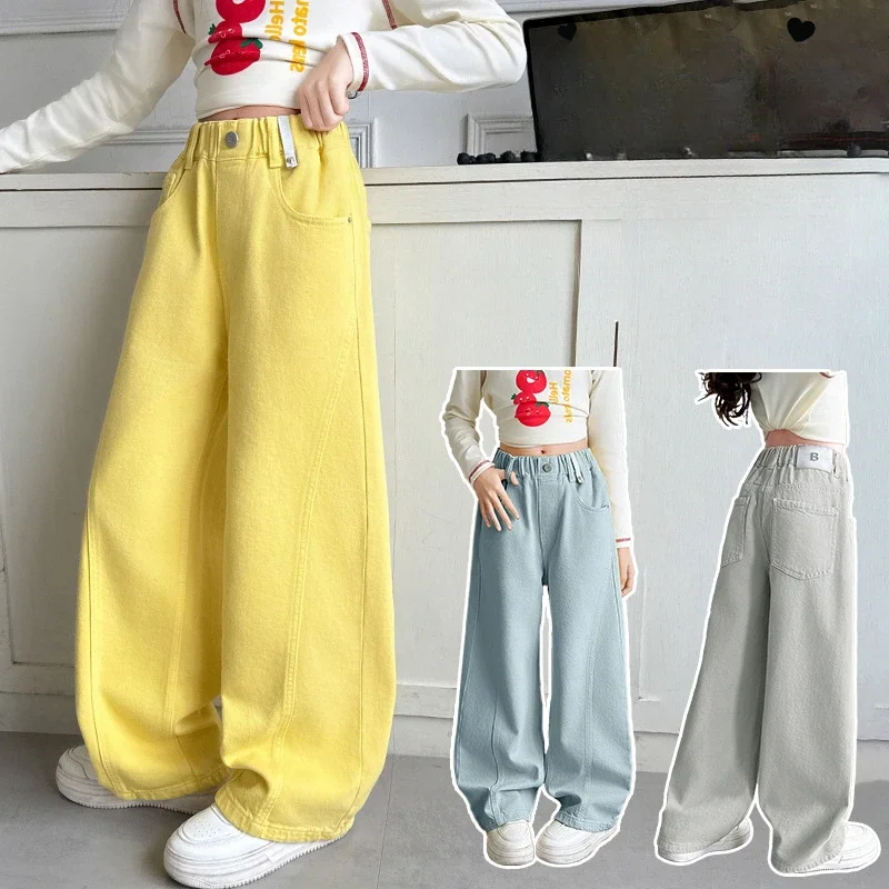 EZKATONのYellow Sandy Wide Denim Pants EZKATONのYellow Sandy Wide Denim Pants EZKATON NEW APPAREL