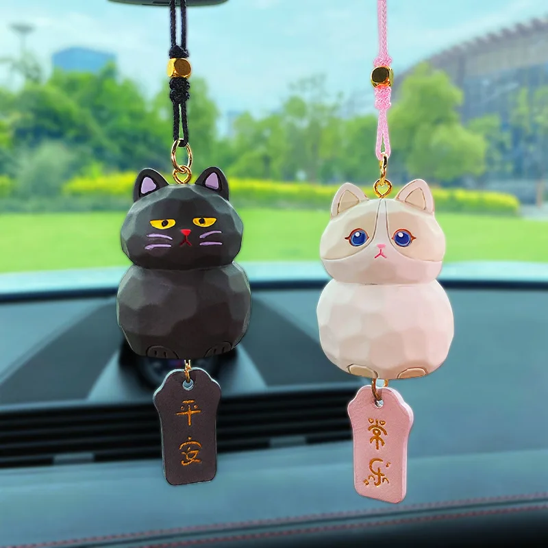 Jouet Cartoon Car Decoration Accessories, Cute Car Accessories Cat