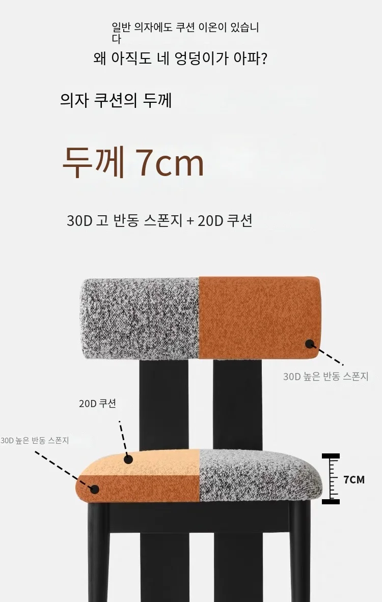 Description Picture 3 of itemVintage Makeup Chairs Nordic High-quality Wood Casual Designer Dinning Table Stools with Backrest Coffee Shop Nordic Furniture