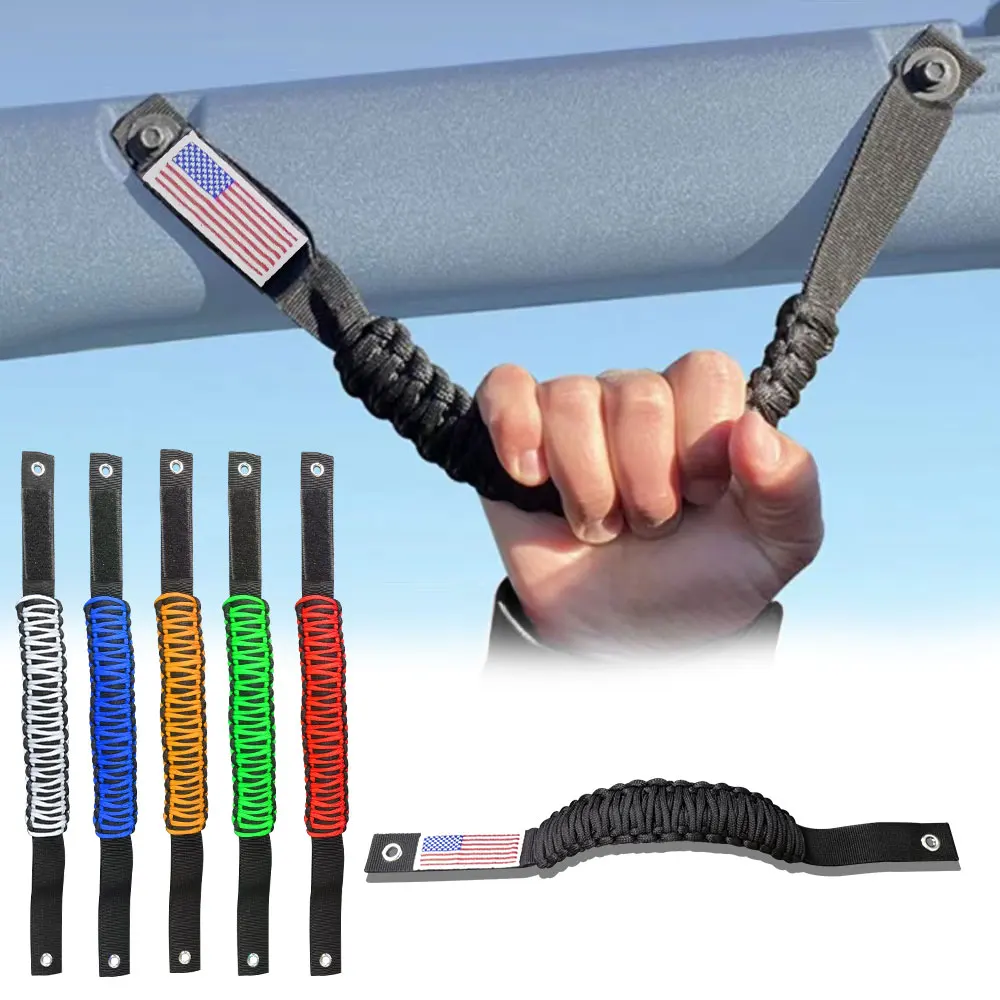Car Handle Frame Modified Grip Roof Door Pull Rope Roll Bar Front Rear Grab Handles Parts for Ford Bronco 2021 2022