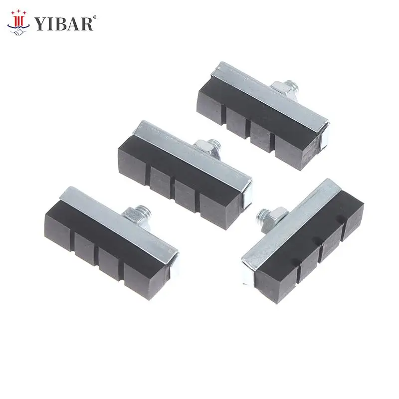 Vintage Bike Brake Blocks For Classic Bike Cycling Caliper V-Brake Pads 4Pcs bike brake blocks