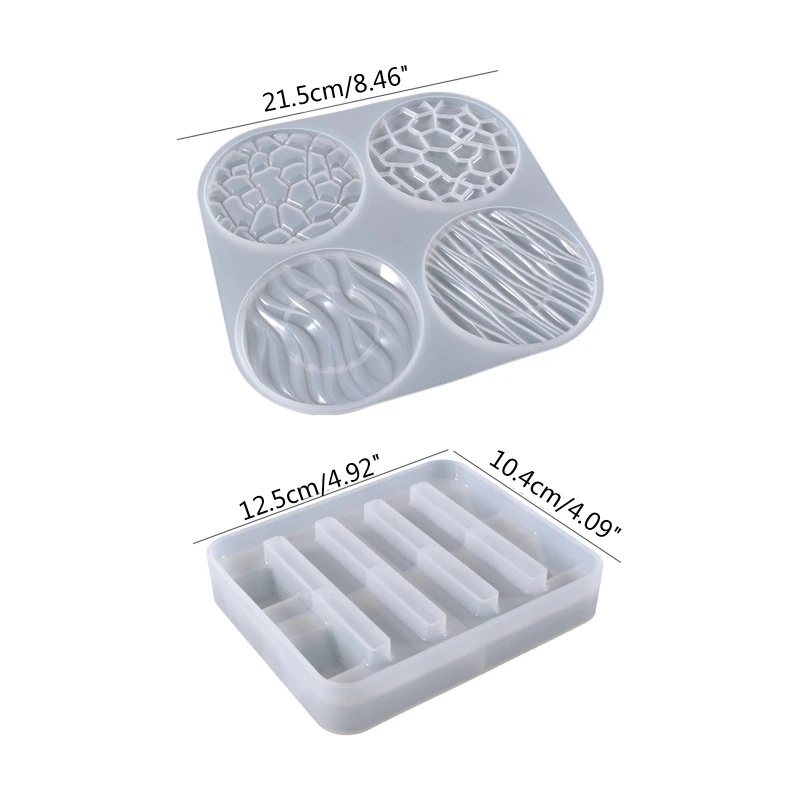 Round Tray Molds DIY Resin Molds Small Silicone Resin Tray Molds