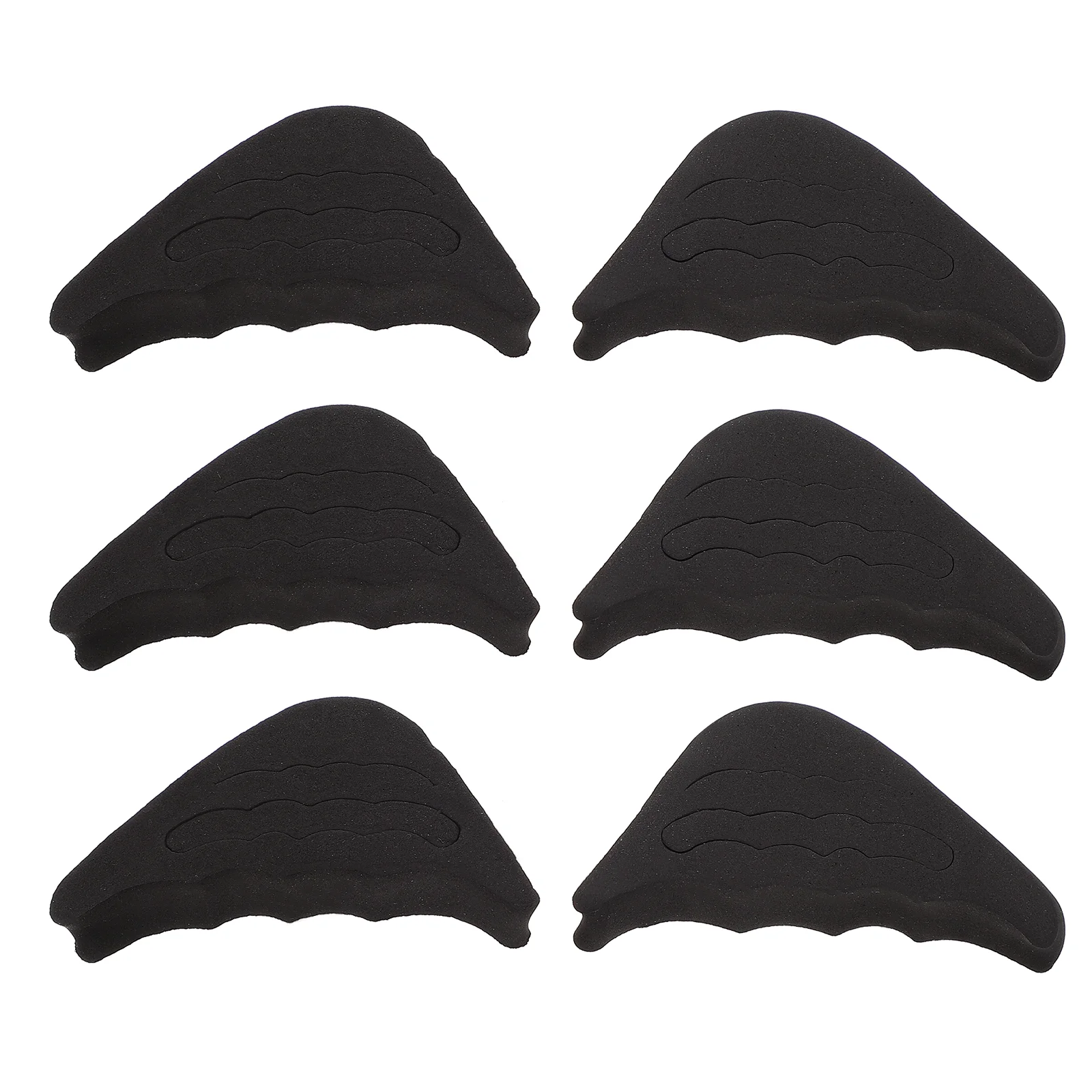 

6 Pairs Half Size Padded Toe Plug Cushions for Shoes Sponges Filler Inserts Thicken