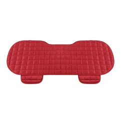 Plush Winter Car Seat Cover - Non - Slip Universal Fit (Red)