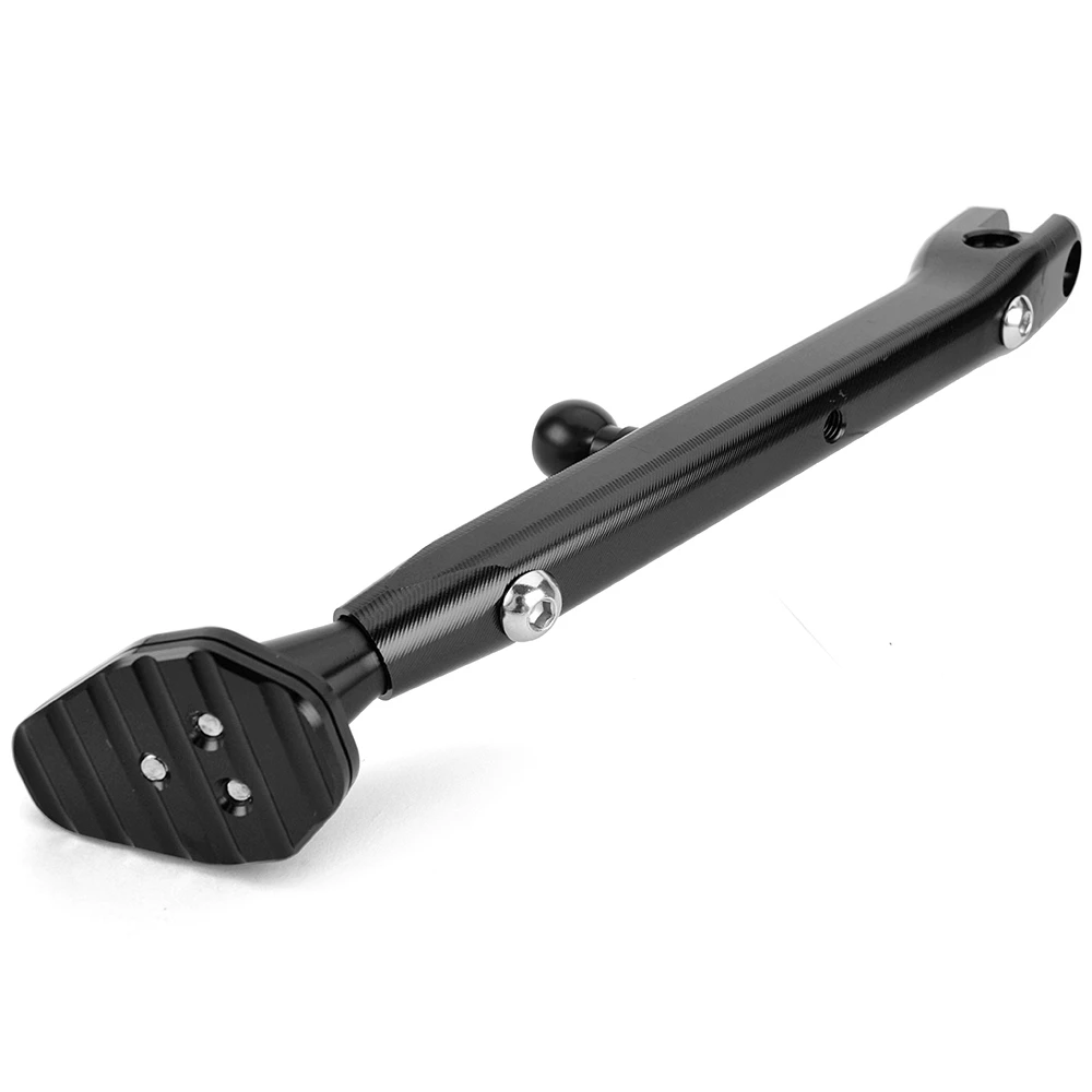 ABSOPRO Motorcycle Kickstand - 24cm (9.45") Universal Side Stand With Non-Slip Foot (M10x1.5 Thread)