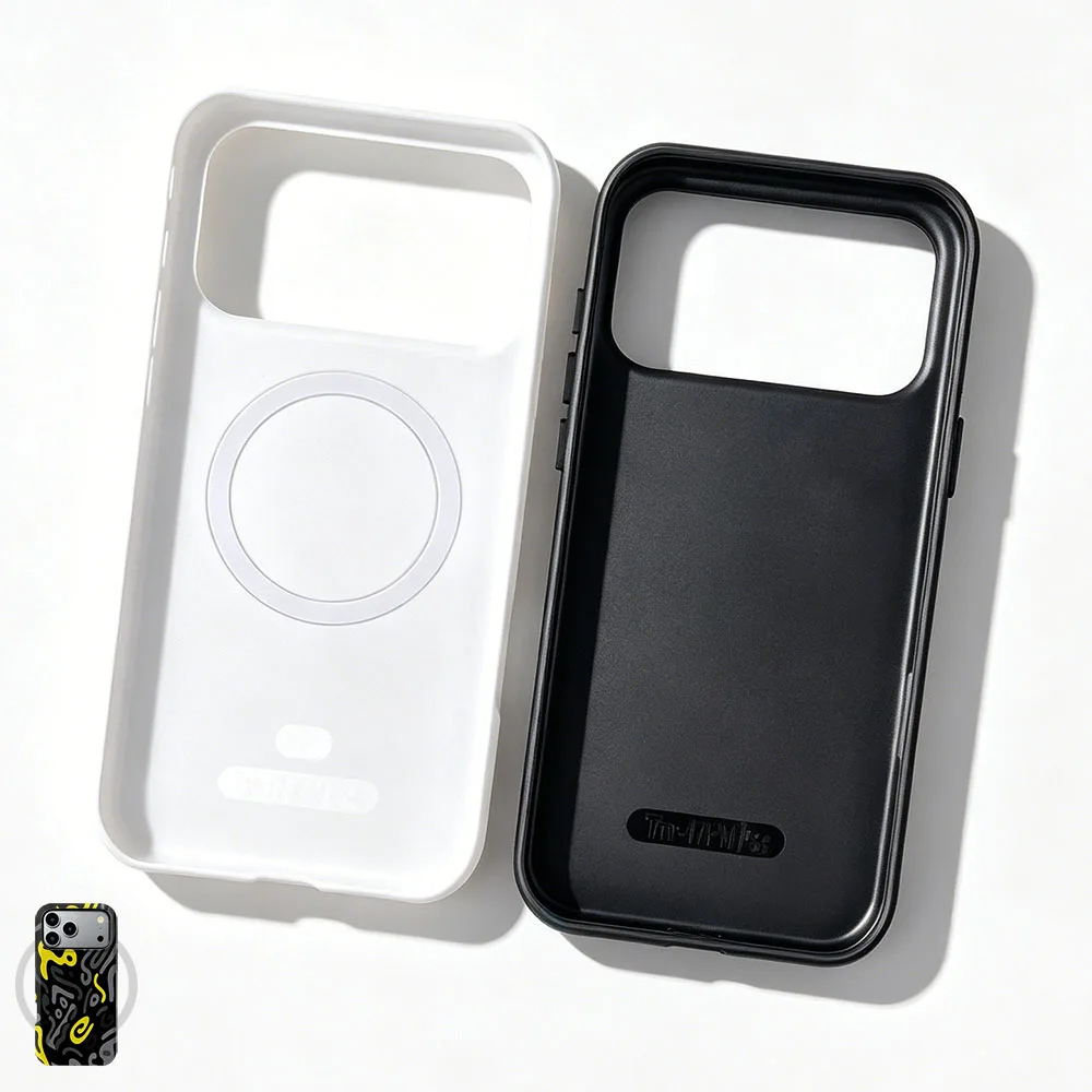 Abstract Graffiti Magnetic Phone Case with 2-in-1 Film Cover