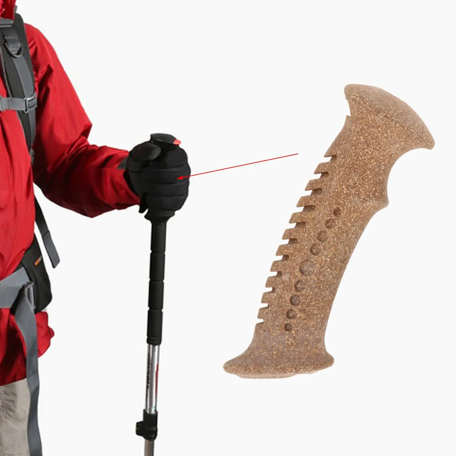 Trekking Poles Handle Repair Lightweight Walking Sticks Handle Replacement for Skiing Climbing Outdoor Sports Traveling Camping