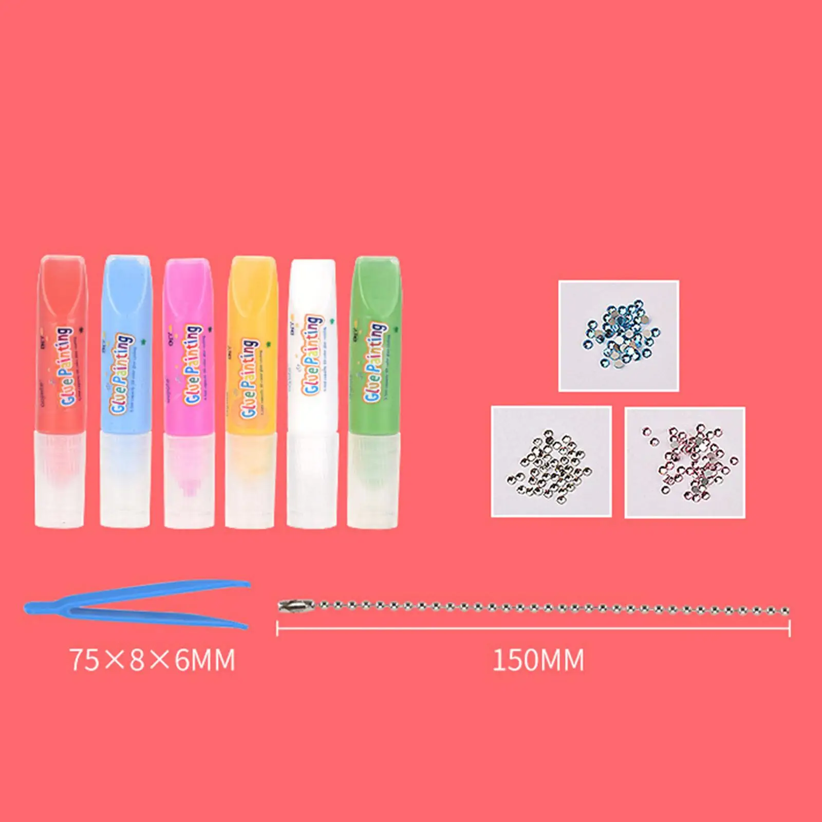 DIY Crystal Paint Arts and Crafts Set Painted Decorate Graffiti Crystal Art Paint Set for Boys Girls Adults Kids Birthday Gifts