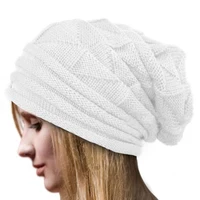 Knitted Baggy Beanie Oversized Winter Hat Ski Slouchy Cap Skullies Beanies Women Men Winter Wool Warm Cap Beanies Unisex 4
