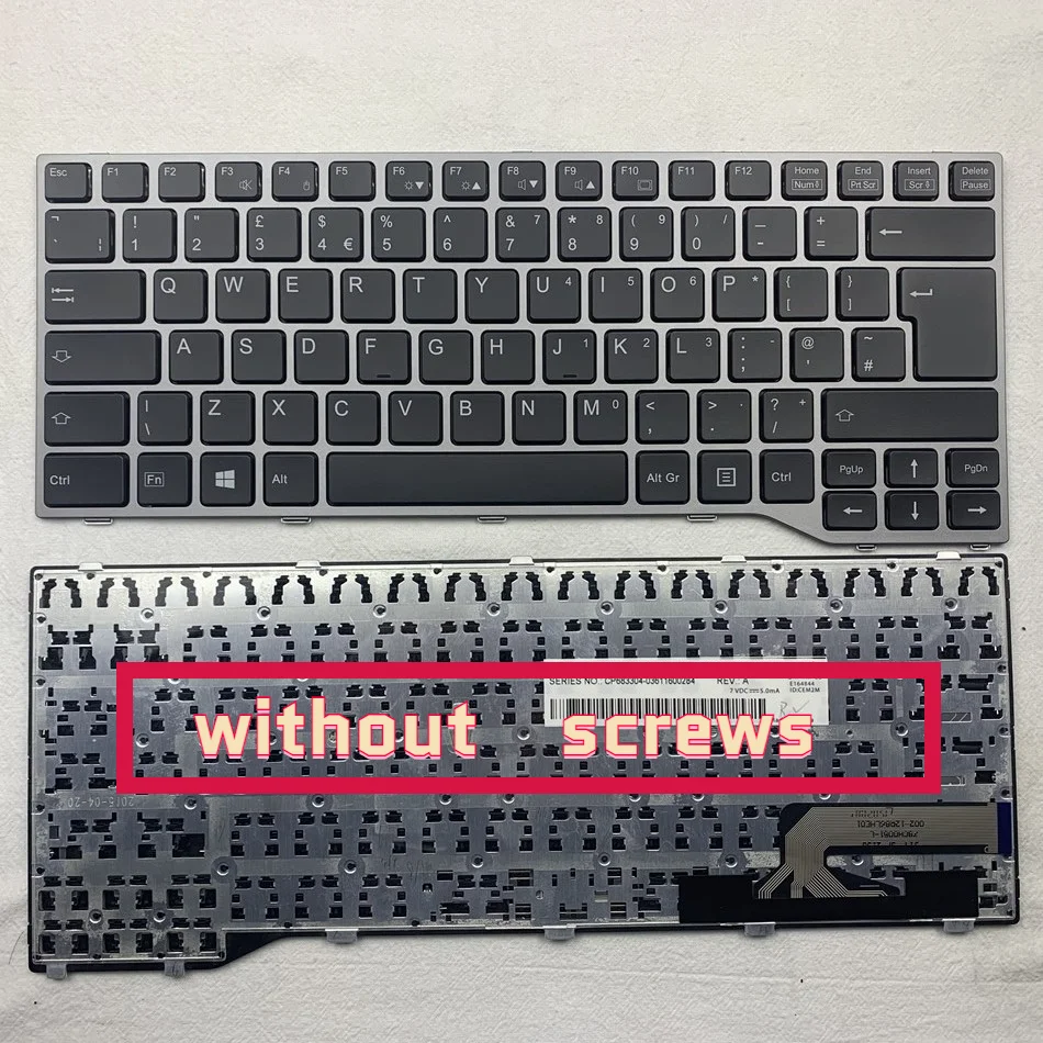 Universal UK Keyboard For Fujitsu Lifebook E733 E734 E743 E744 U745 E546 E547 E544 E736 E746