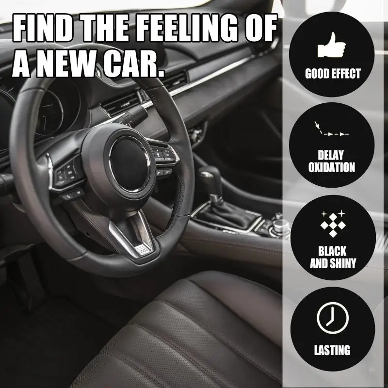 M4YB 30ml Plastic Parts Refurbish Agent Car Plastic Parts Restorer Renovation Coating Crystal Coating Trim