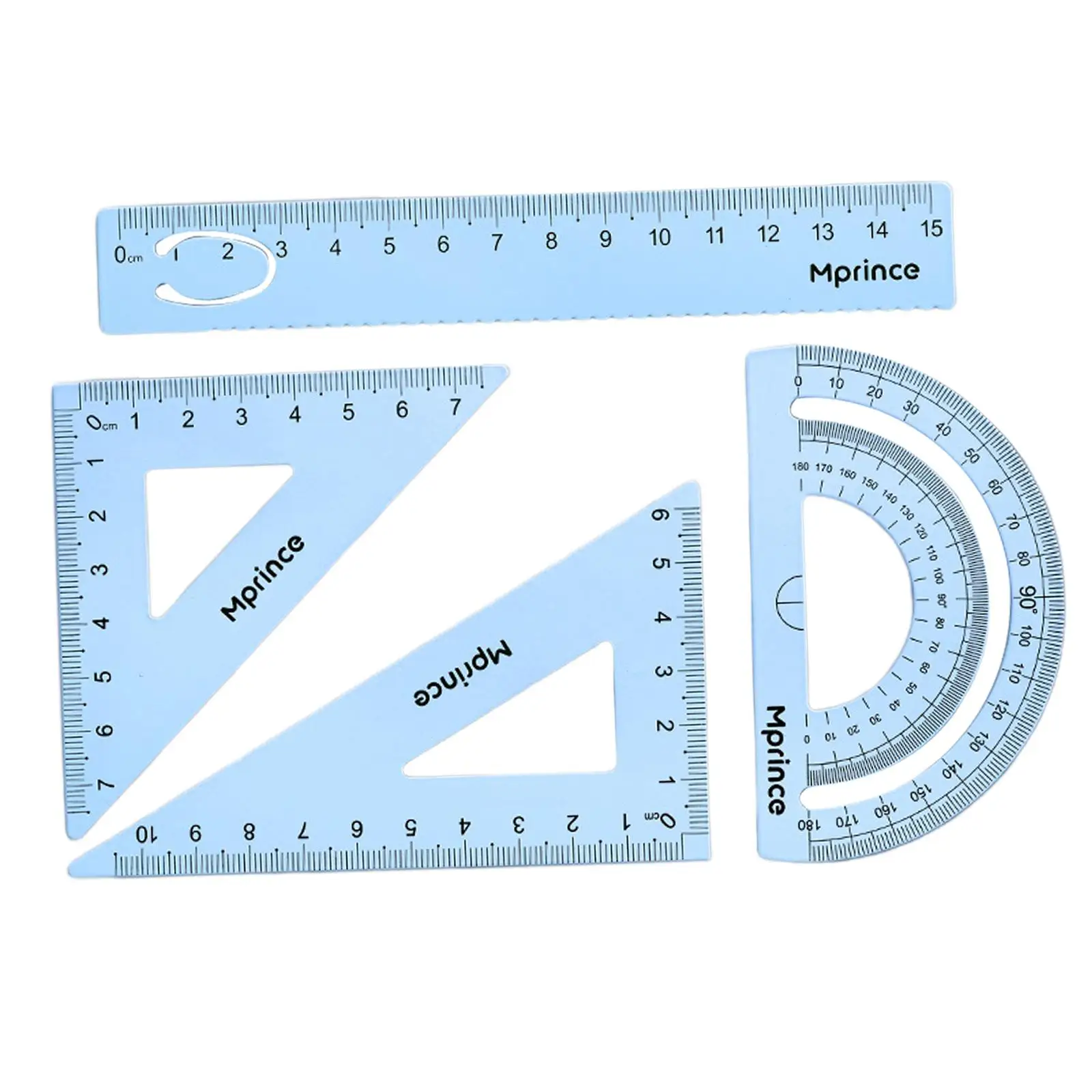 기하학 수학 눈금자 금속 각도기 눈금자 세트, 가정 목공용, 2-4 팩