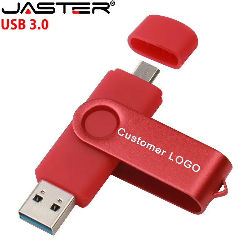 OTG USB 3.0 USB Flash Drive 64GB 16GB 32GB Two-Side Pen Drive JASTER For Android Mobile Phone 8GB Stick 64GB Pendrive USB Flash Drive Flash Drive