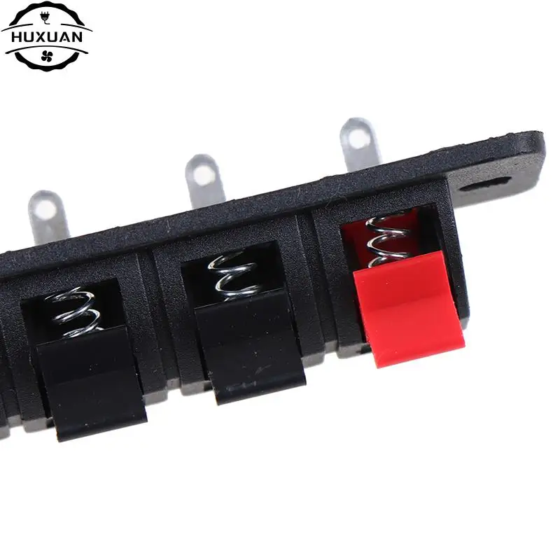 2 Pcs/lot Hot 4 Positions Connector Terminal Push In Jack Spring Load Audio Speaker Terminals Breadboard Clip