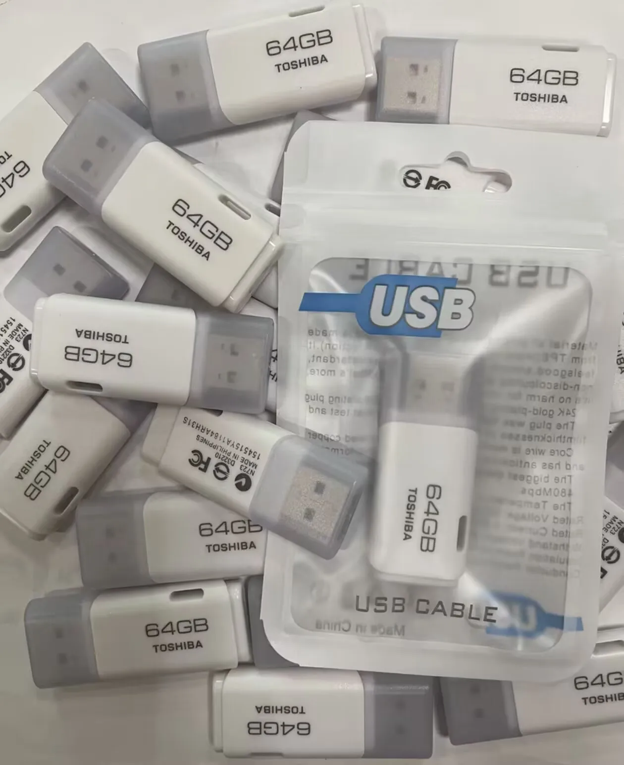 오리지널 도시바 U 디스크 4GB 8GB 16GB 32GB 64GB 128GB USB 2.0 플래시 드라이브 메모리 스틱 PC Mac용