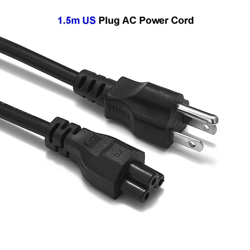 Notebook Usa Power Cord 1.5m 5ft 6ft Us Plug C5 Ac Power Supply Cable