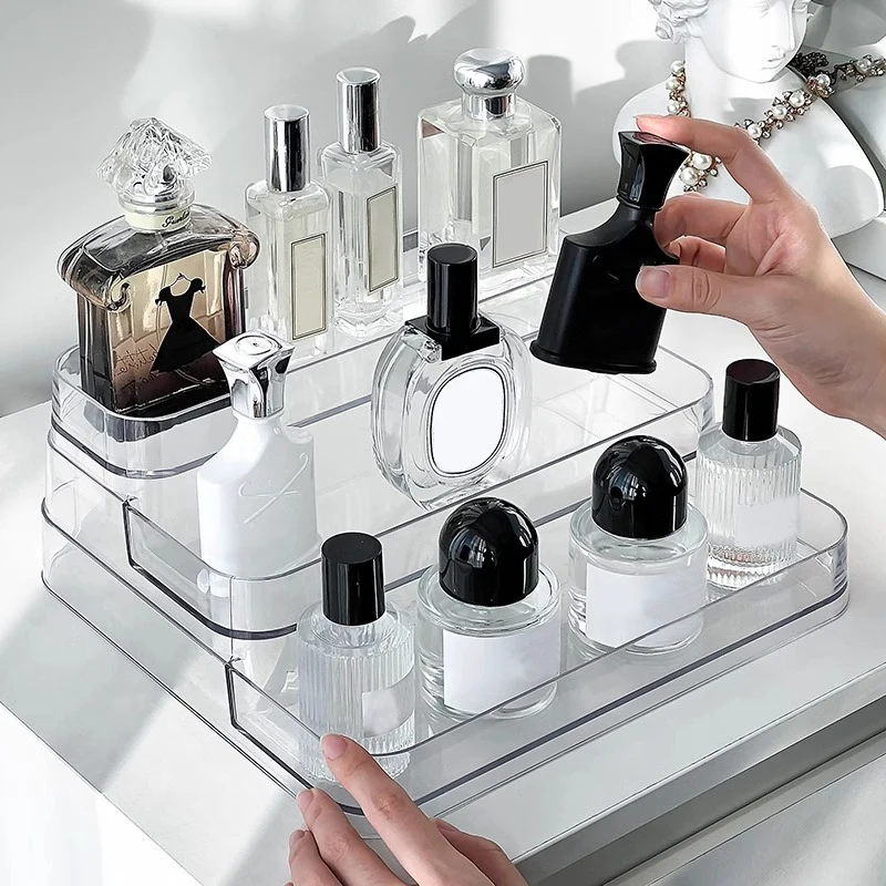 Elegant Perfume & Makeup Organizer Rack