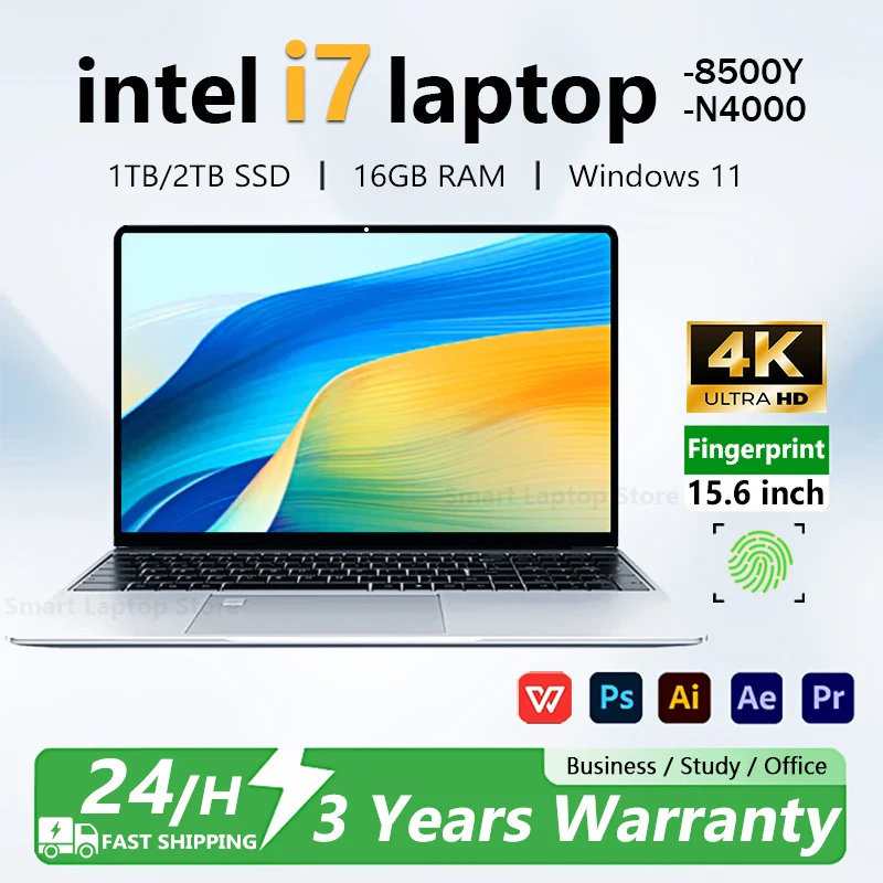 2025 Windows 11 Laptop Computer Intel Core i7 8500Y N4000 Ultra