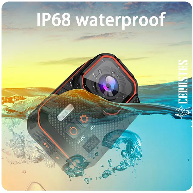 CERASTES Action Camera 4K60FPS With Remote Control Screen Waterproof Sport Camera Drive Recorder Sports Camera Helmet Action Cam 4